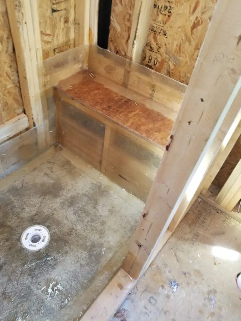 a bathroom remodeling work in progress